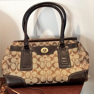 Coach Signature Canvas Bag.